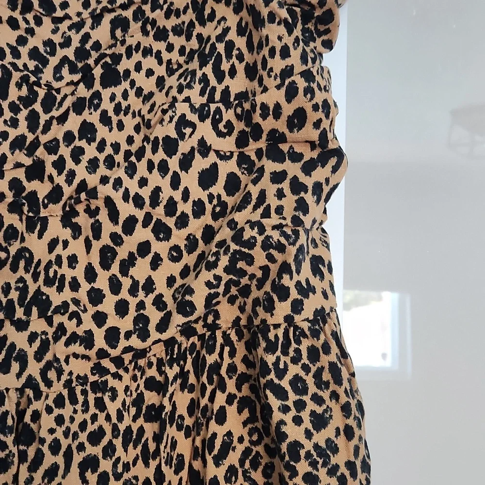Leopard Print Strapless Dress - Picture 2 of 3